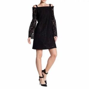 Chloé Black Lace Cold Shoulder Dress | US 6 | NWT